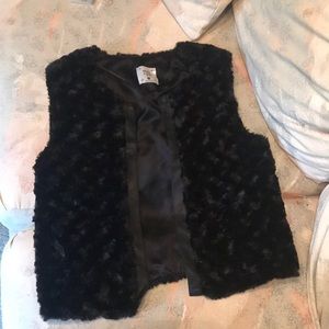 Faux fur vest